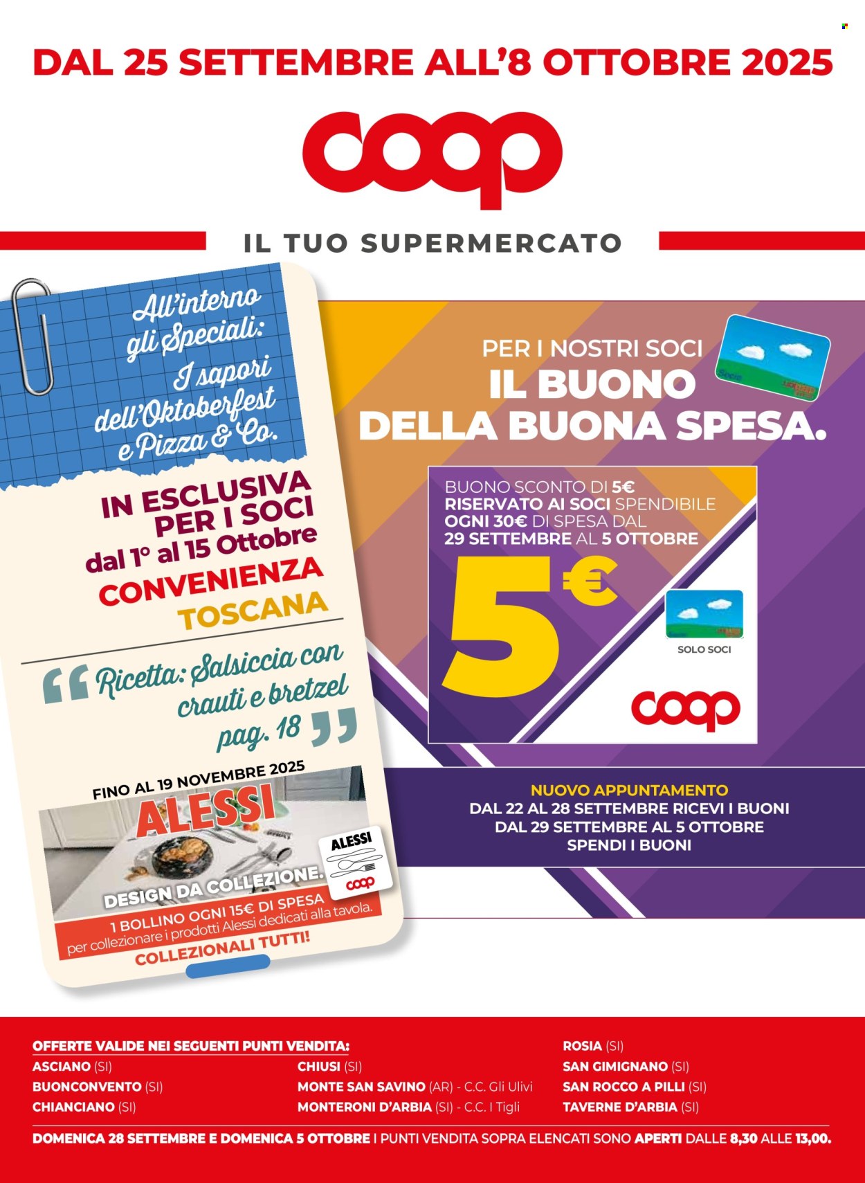 Volantino Coop - 25/9/2025 - 8/10/2025. Pagina 1