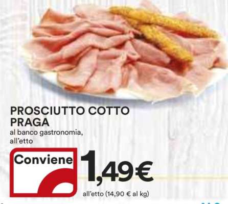 Prosciutto cotto Praga
