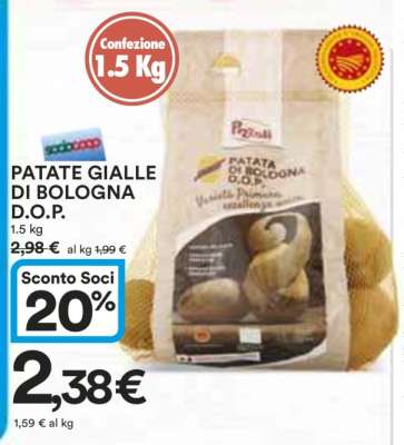 PATATE GIALLE DI BOLOGNA D.O.P.