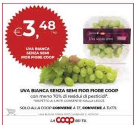 UVA BIANCA SENZA SEMI FIOR FIORE COOP