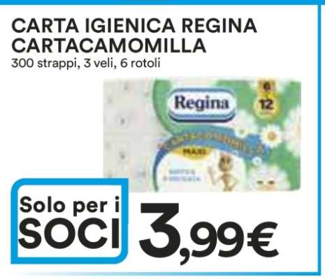 Carta Igienica Regina Cartacamomilla
