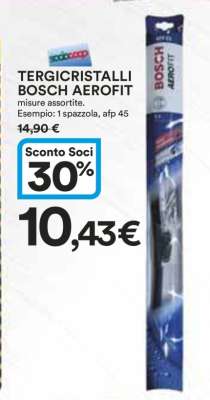 TERGICRISTALLI BOSCH AEROFIT