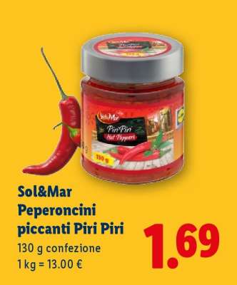 Sol&Mar Peperoncini piccanti Piri Piri