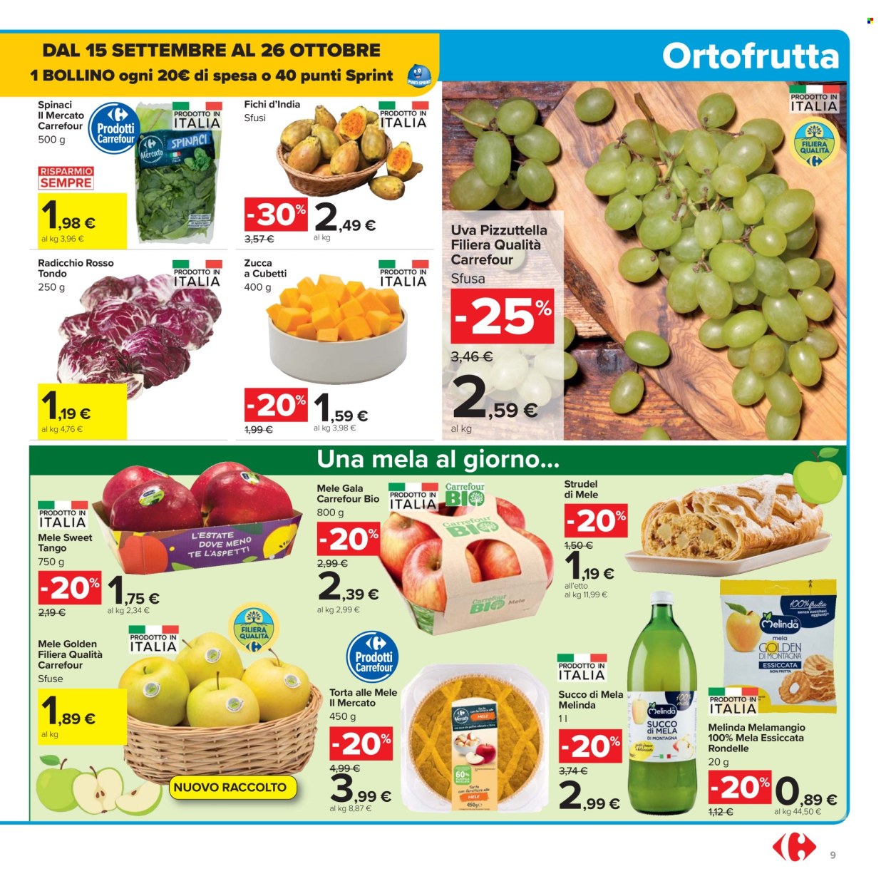 Volantino Carrefour - 26/9/2025 - 9/10/2025. Pagina 9