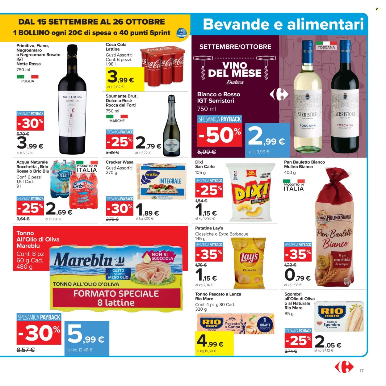 Volantino Carrefour - 26/9/2025 - 9/10/2025. Pagina 17