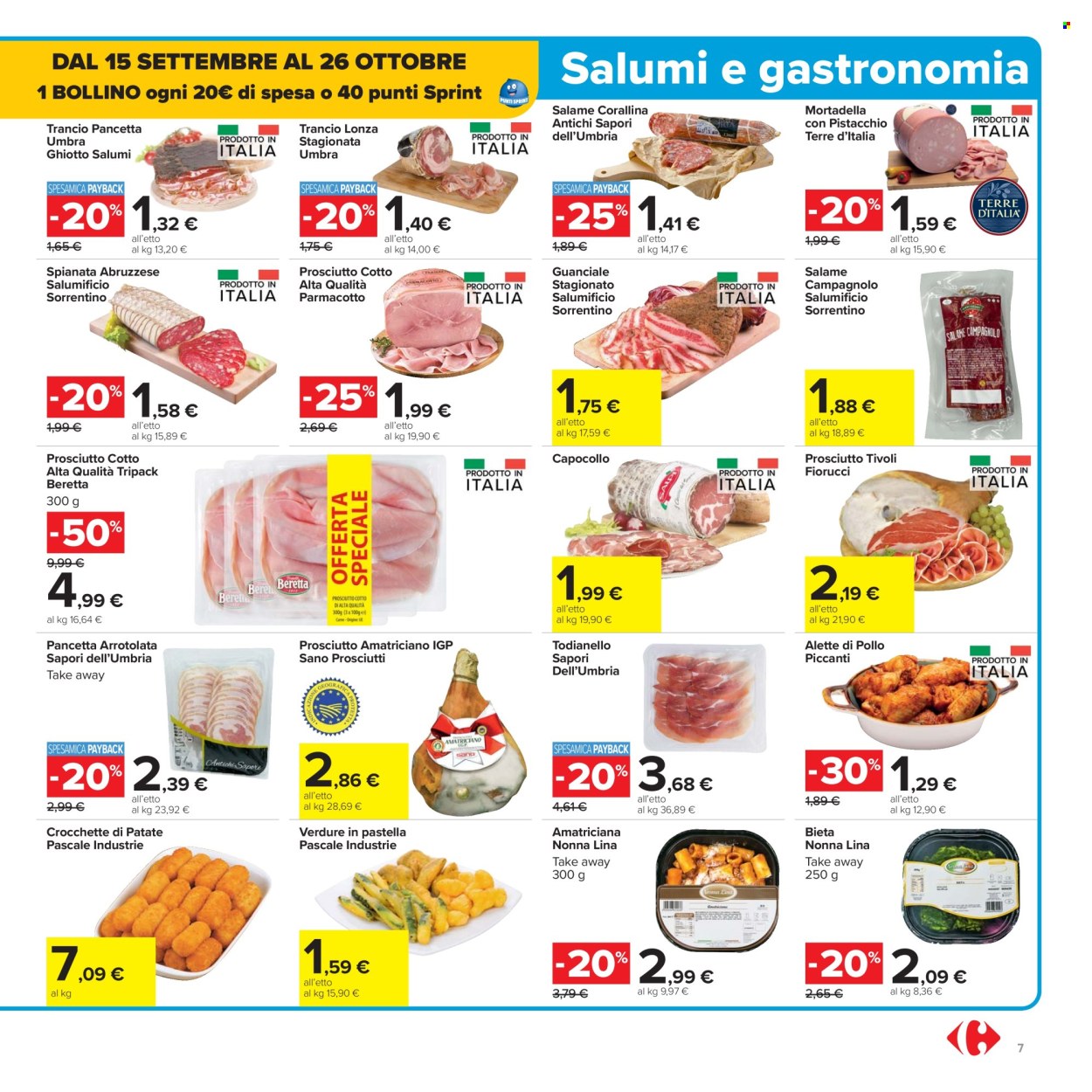 Volantino Carrefour - 26/9/2025 - 9/10/2025. Pagina 7