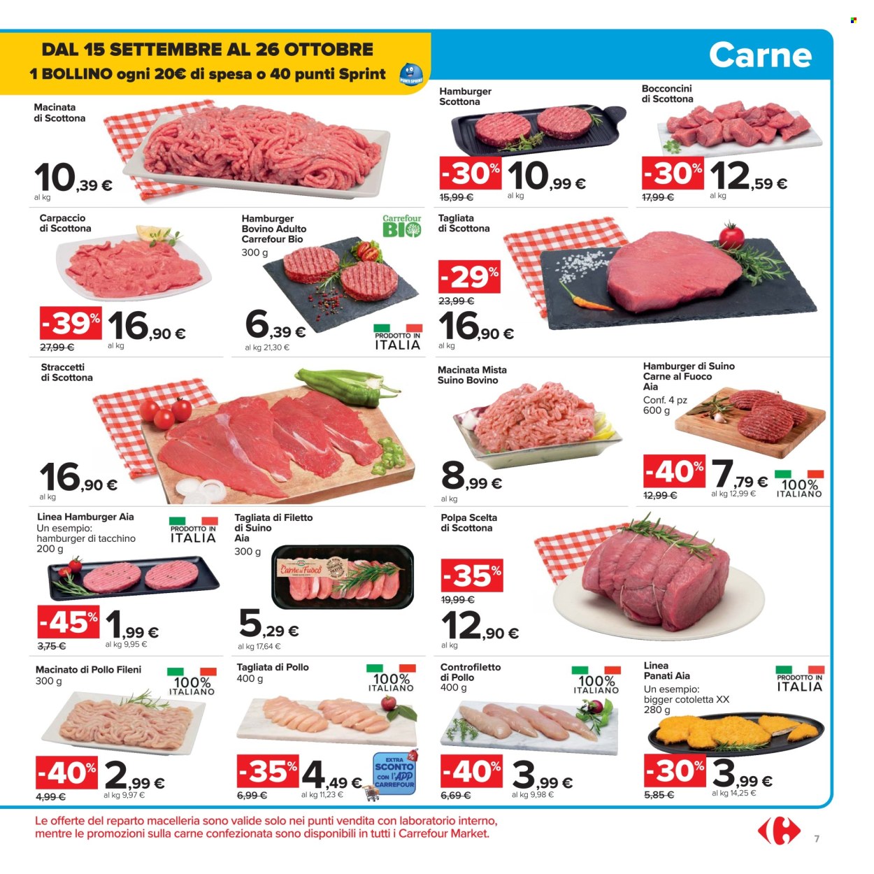 Volantino Carrefour - 26/9/2025 - 9/10/2025. Pagina 7