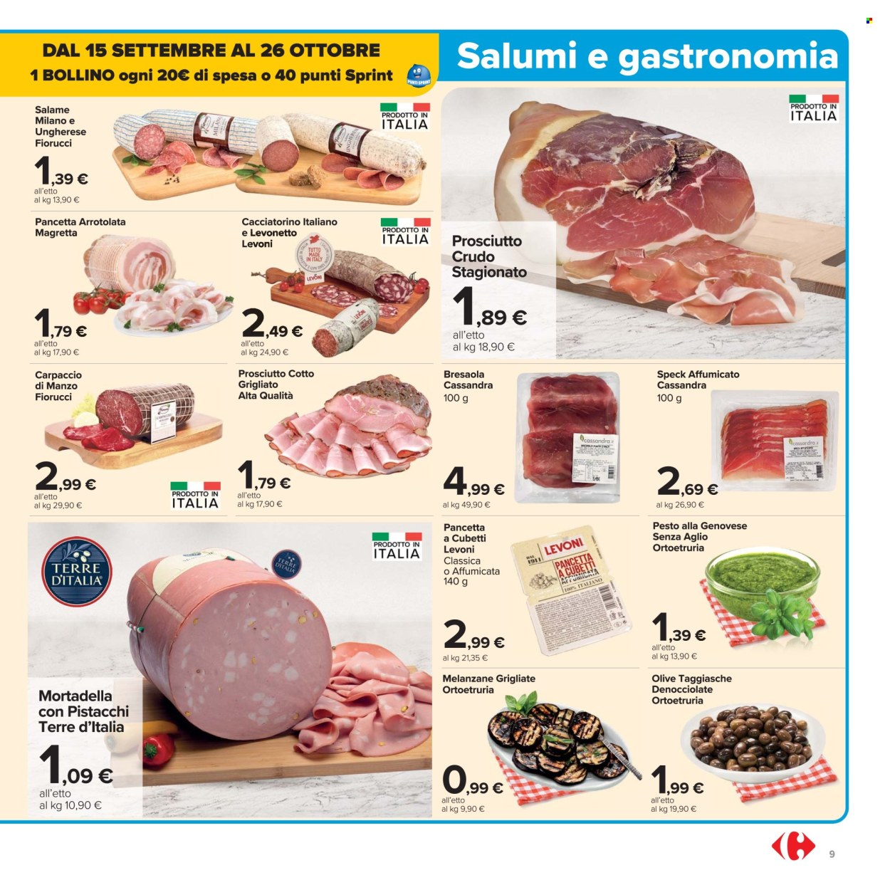 Volantino Carrefour - 26/9/2025 - 9/10/2025. Pagina 9
