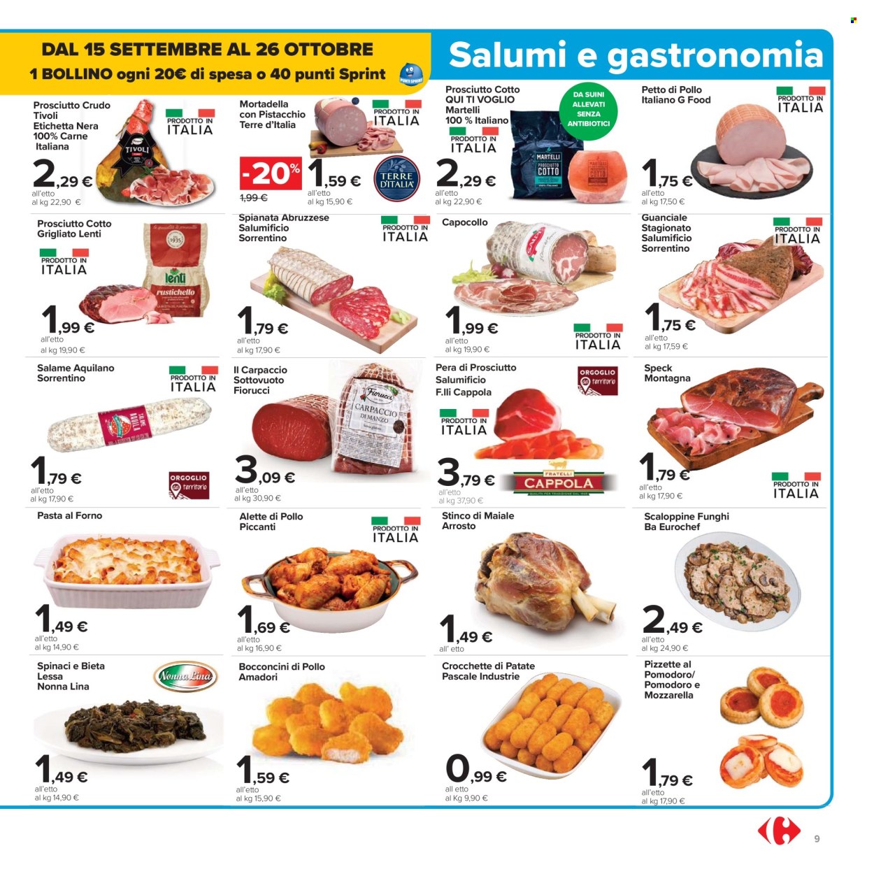 Volantino Carrefour - 26/9/2025 - 9/10/2025. Pagina 9