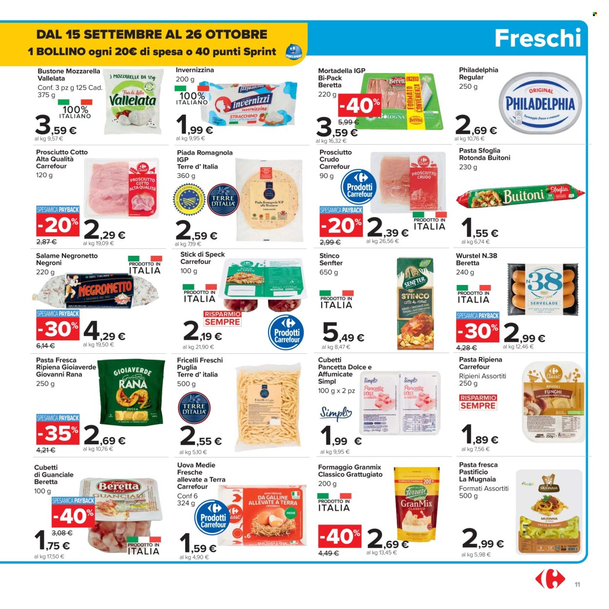 Volantino Carrefour - 26/9/2025 - 9/10/2025. Pagina 11