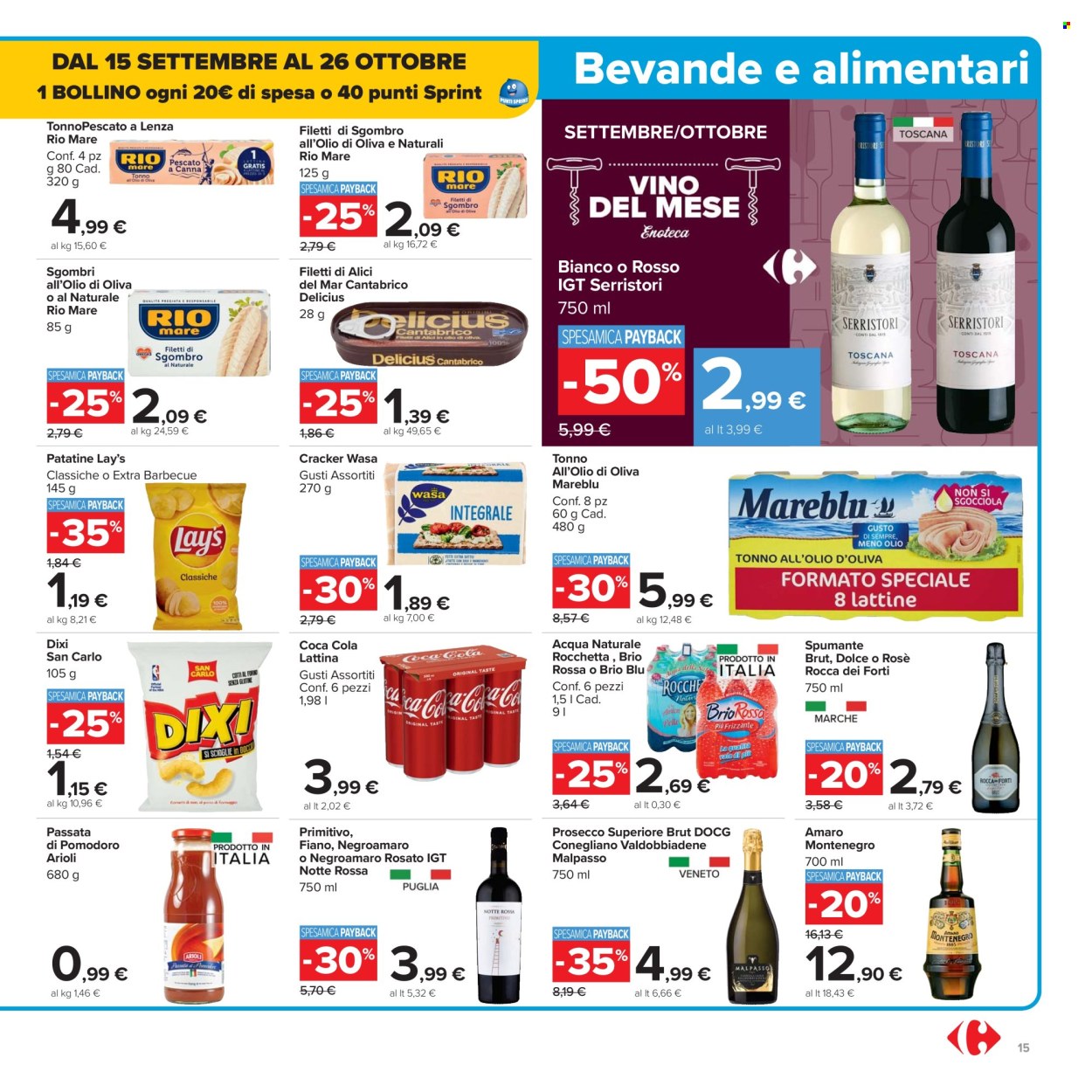 Volantino Carrefour - 26/9/2025 - 9/10/2025. Pagina 15