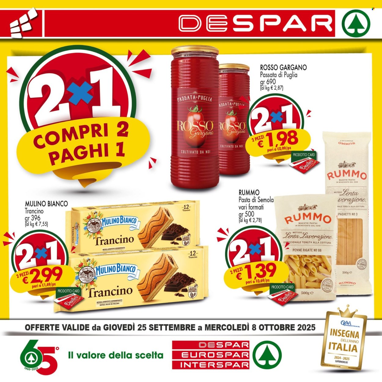 Volantino Eurospar - 25/9/2025 - 8/10/2025. Pagina 1