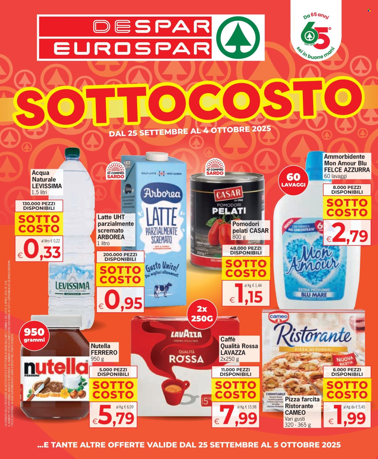 Volantino Eurospar - 25/9/2025 - 5/10/2025. Pagina 1
