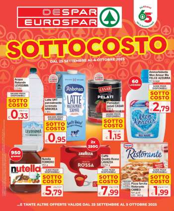 Volantino Eurospar - 25/9/2025 - 5/10/2025.