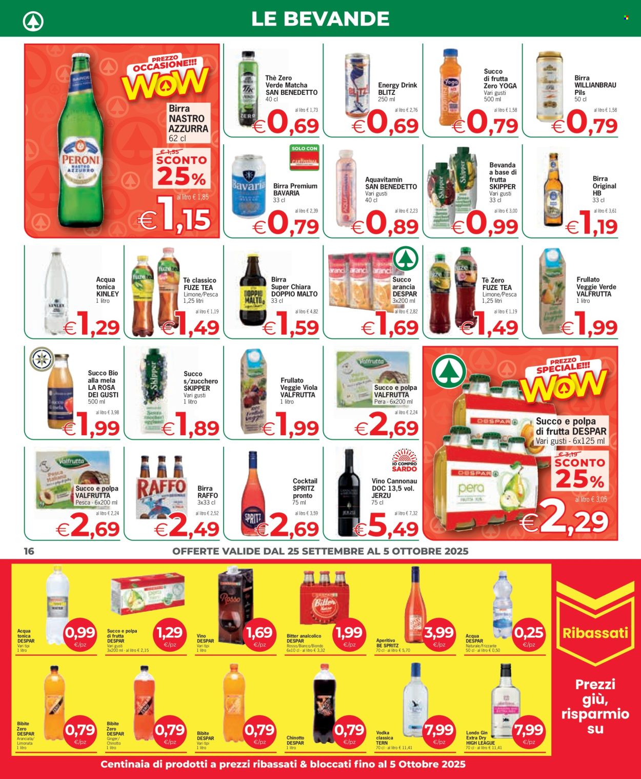 Volantino Eurospar - 25/9/2025 - 5/10/2025. Pagina 16