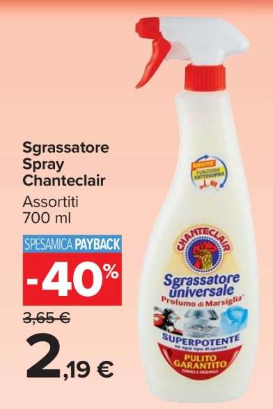 Sgrassatore Spray Chanteclair