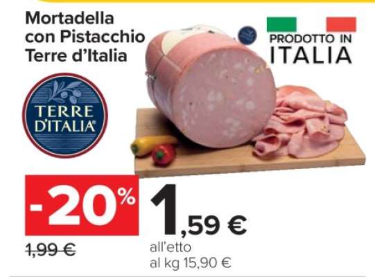 Mortadella con Pistacchio Terre d’Italia