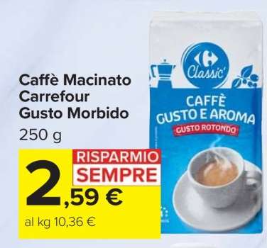 Caffè Macinato Carrefour Gusto Morbido