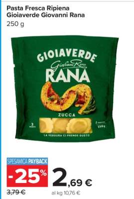 Pasta Fresca Ripiena Gioiaverde Giovanni Rana