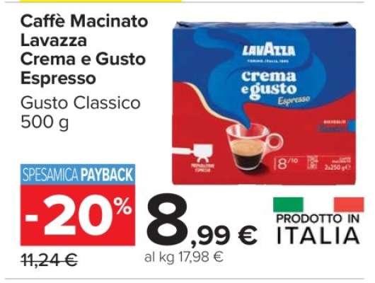 Caffè Macinato Lavazza Crema e Gusto Espresso