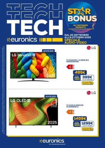 Volantino Euronics - 25/9/2025 - 8/10/2025.