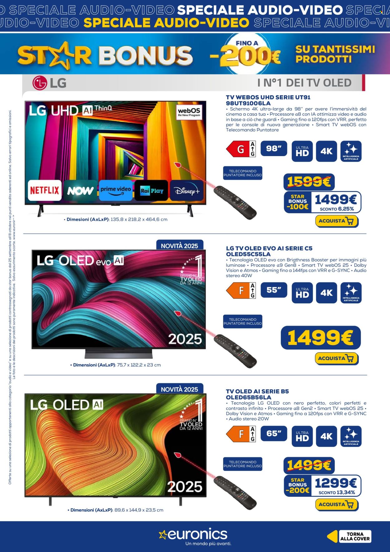 Volantino Euronics - 25/9/2025 - 8/10/2025. Pagina 4