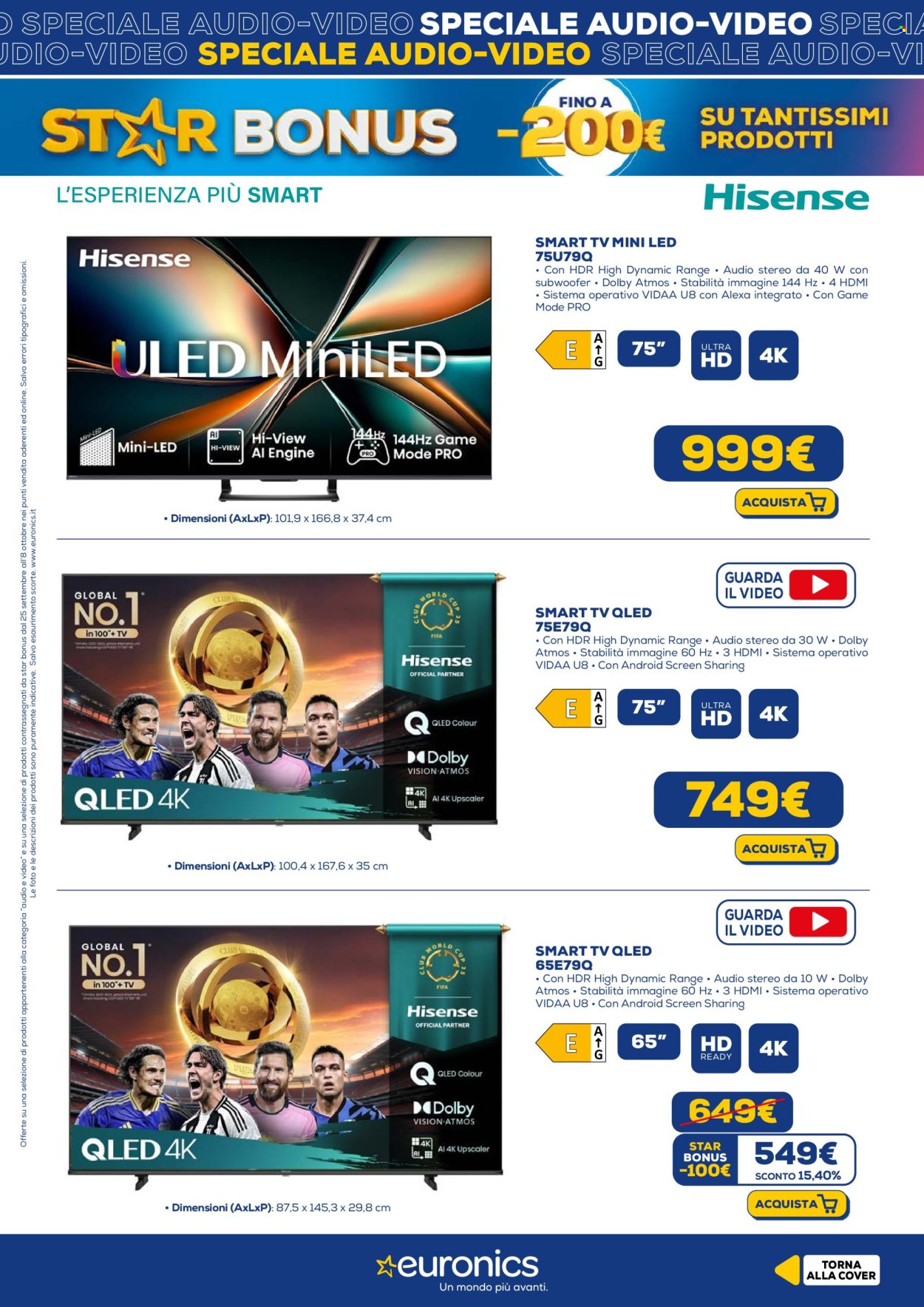 Volantino Euronics - 25/9/2025 - 8/10/2025. Pagina 7