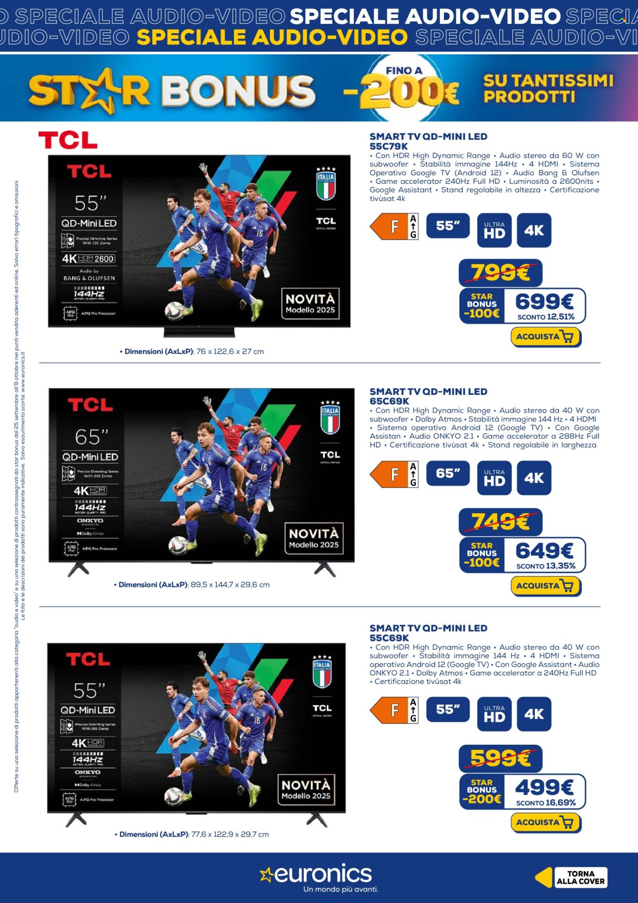 Volantino Euronics - 25/9/2025 - 8/10/2025. Pagina 9