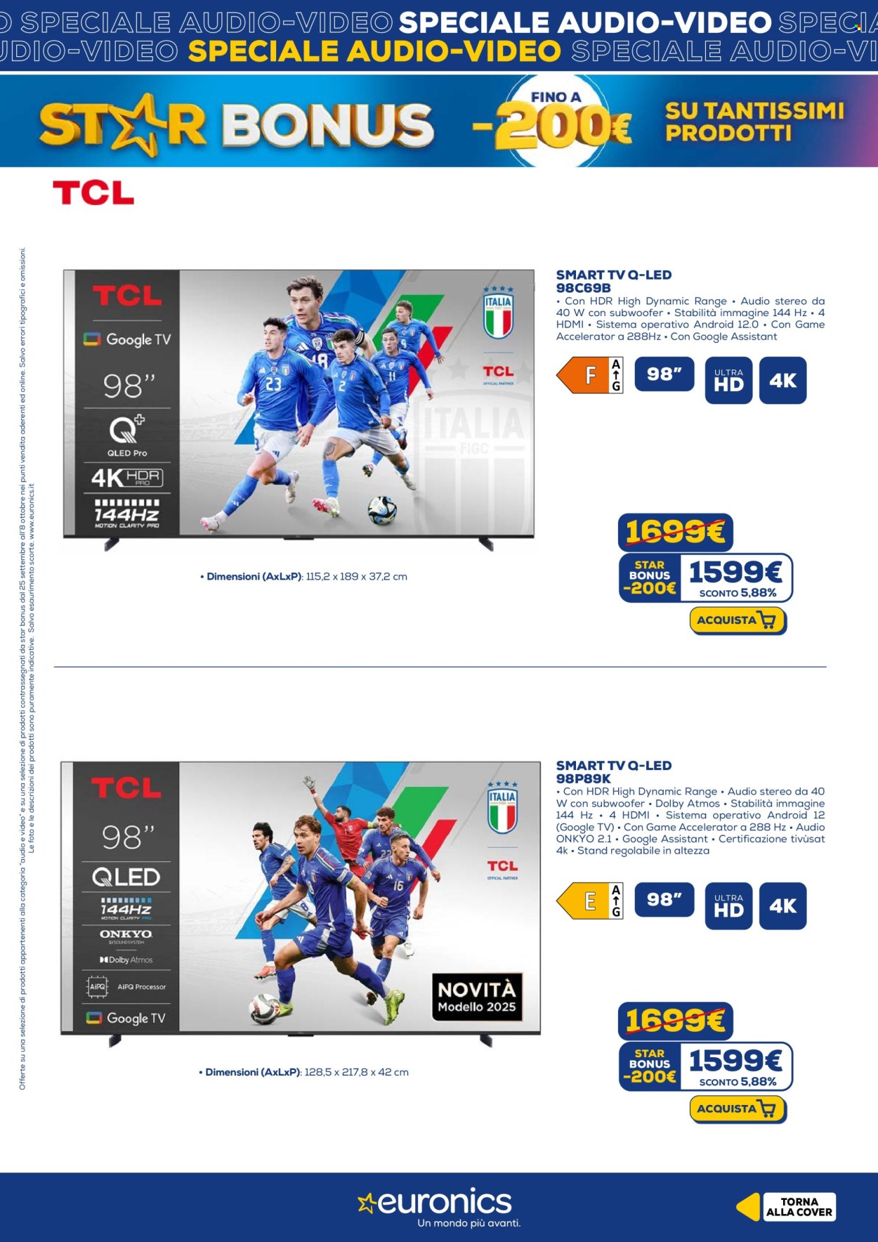 Volantino Euronics - 25/9/2025 - 8/10/2025. Pagina 11