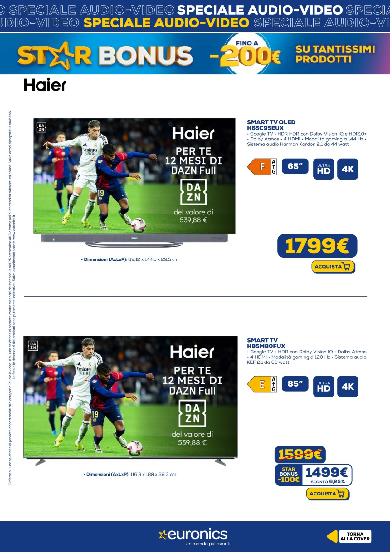 Volantino Euronics - 25/9/2025 - 8/10/2025. Pagina 13