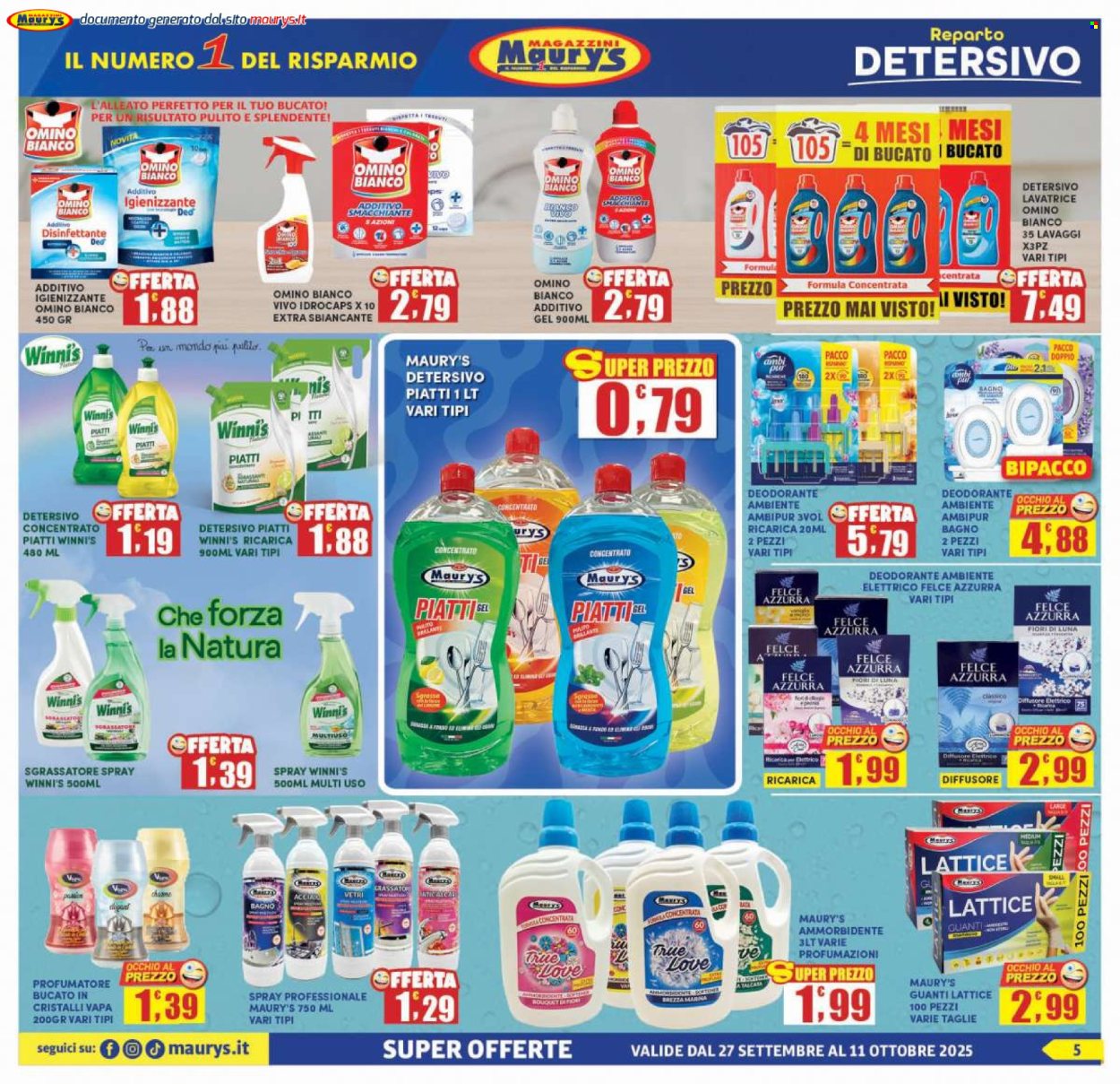 Volantino Maury's - 27/9/2025 - 11/10/2025. Pagina 5