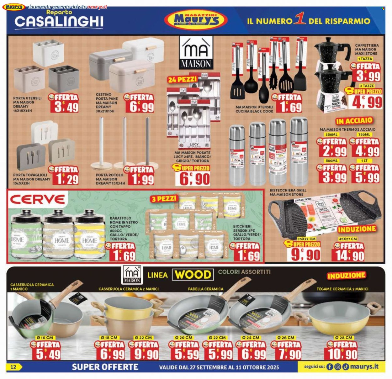 Volantino Maury's - 27/9/2025 - 11/10/2025. Pagina 12
