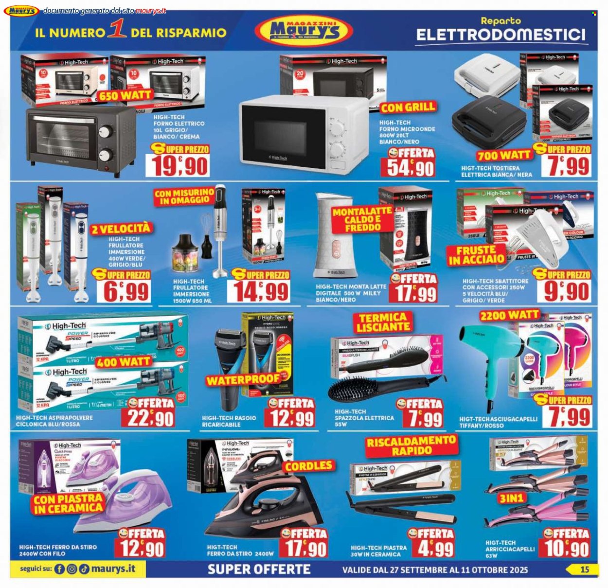 Volantino Maury's - 27/9/2025 - 11/10/2025. Pagina 15