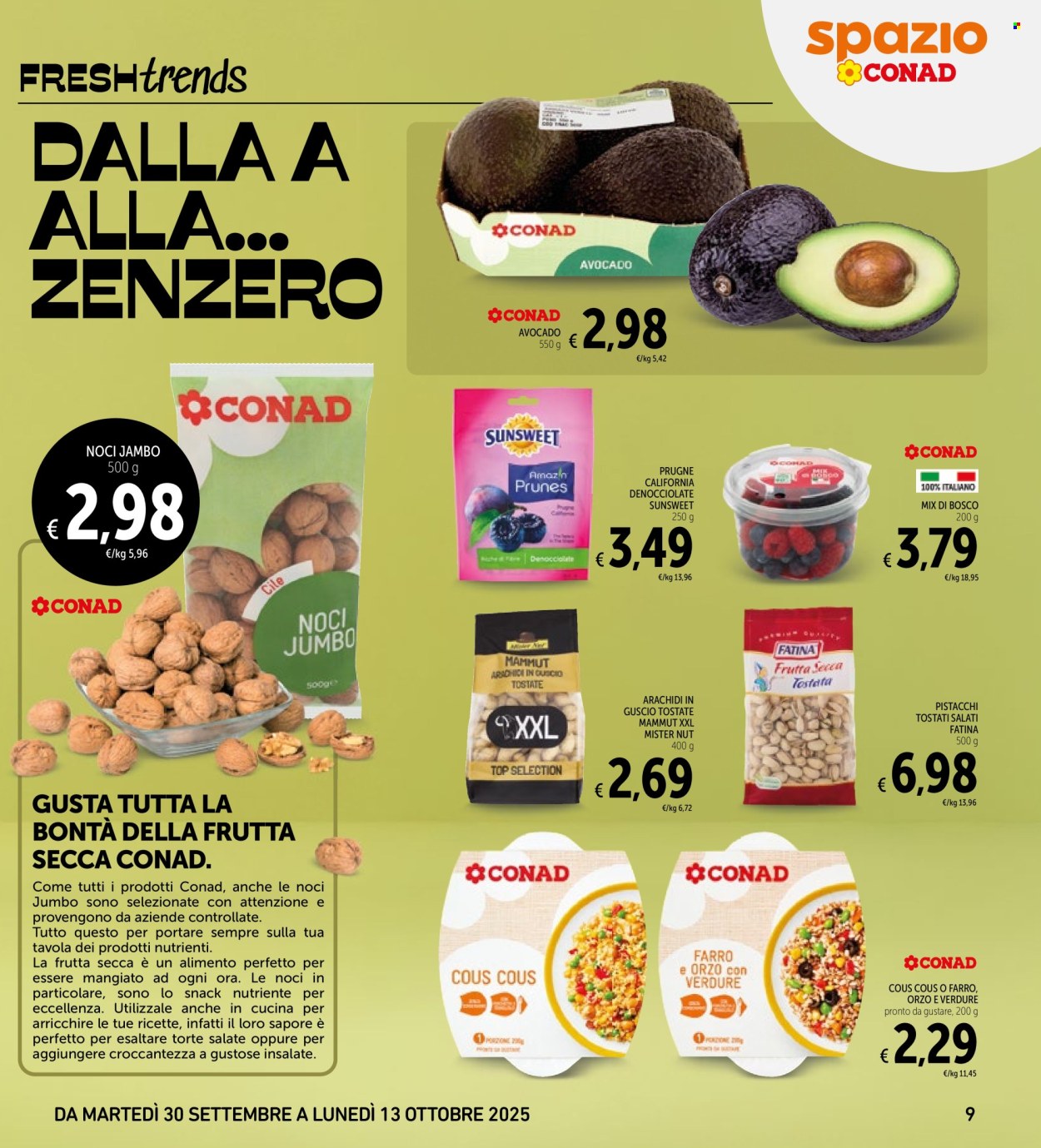 Volantino Spazio Conad - 30/9/2025 - 13/10/2025. Pagina 9
