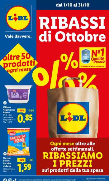Volantino Lidl - 1/10/2025 - 31/10/2025.
