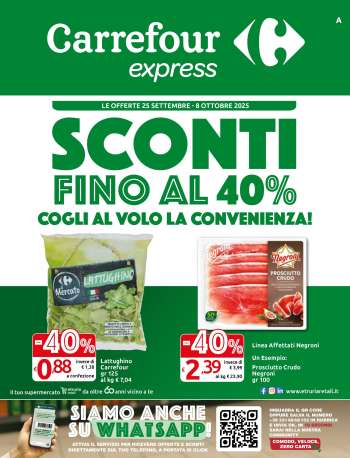 Volantino Carrefour - 25/9/2025 - 8/10/2025.