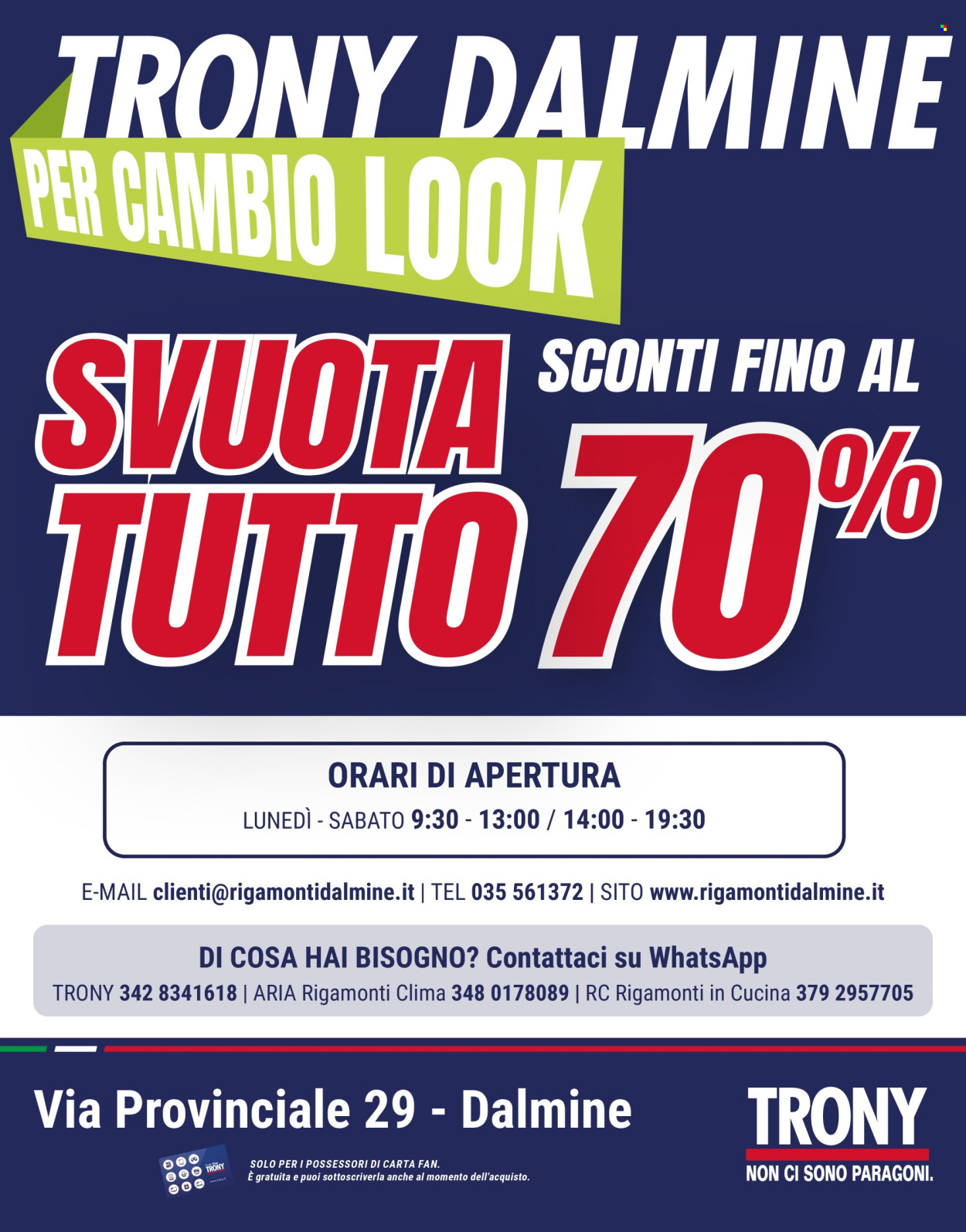 Volantino Trony - 22/9/2025 - 11/10/2025. Pagina 1