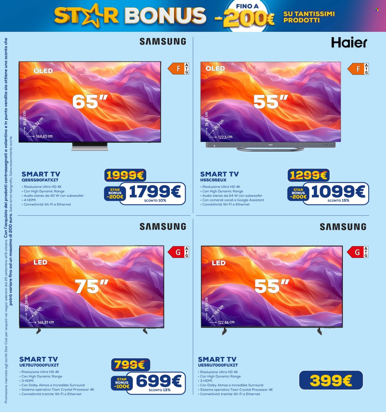 Volantino Euronics - 25/9/2025 - 8/10/2025. Pagina 9