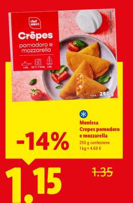 Monissa Crêpes pomodoro e mozzarella
