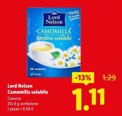 Lord Nelson Camomilla solubile