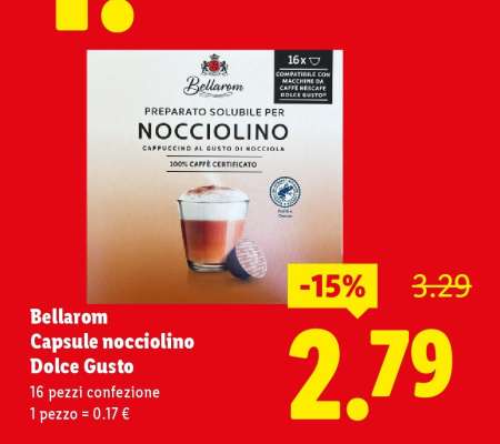 Bellarom Capsule nocciolino Dolce Gusto