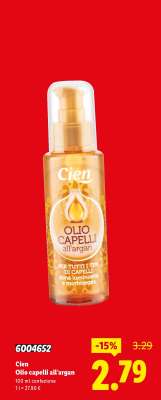 Cien Olio capelli all’argan