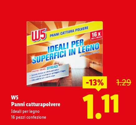 W5 Panni catturapolvere