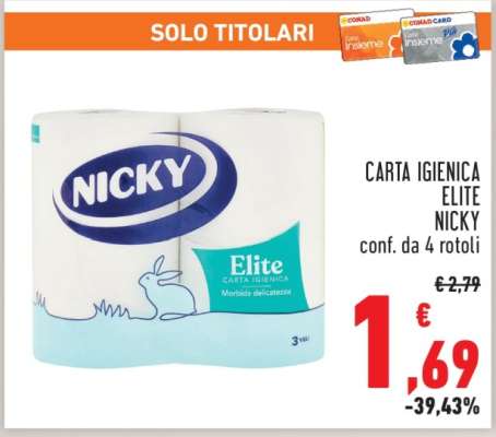CARTA IGIENICA ELITE NICKY
