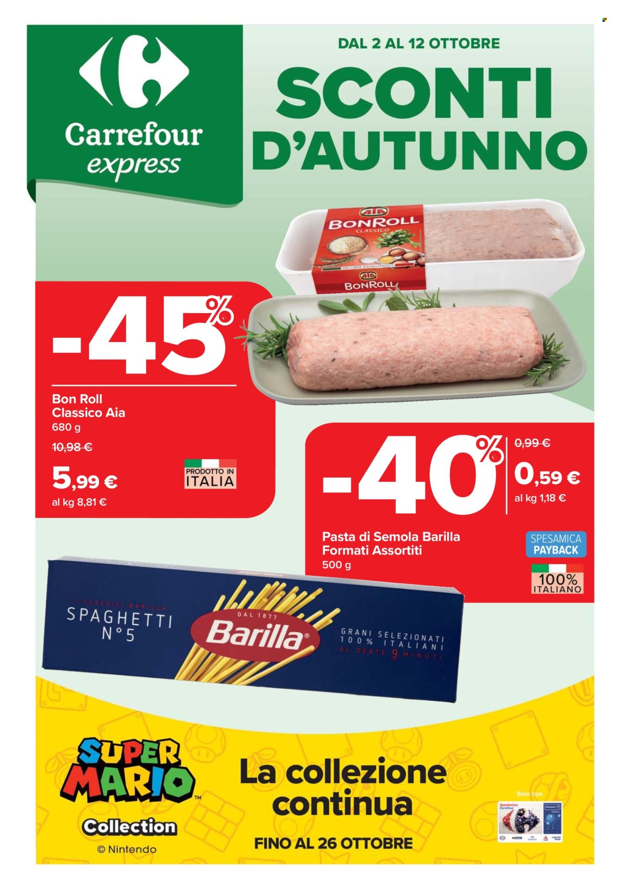 Volantino Carrefour - 2/10/2025 - 12/10/2025. Pagina 1