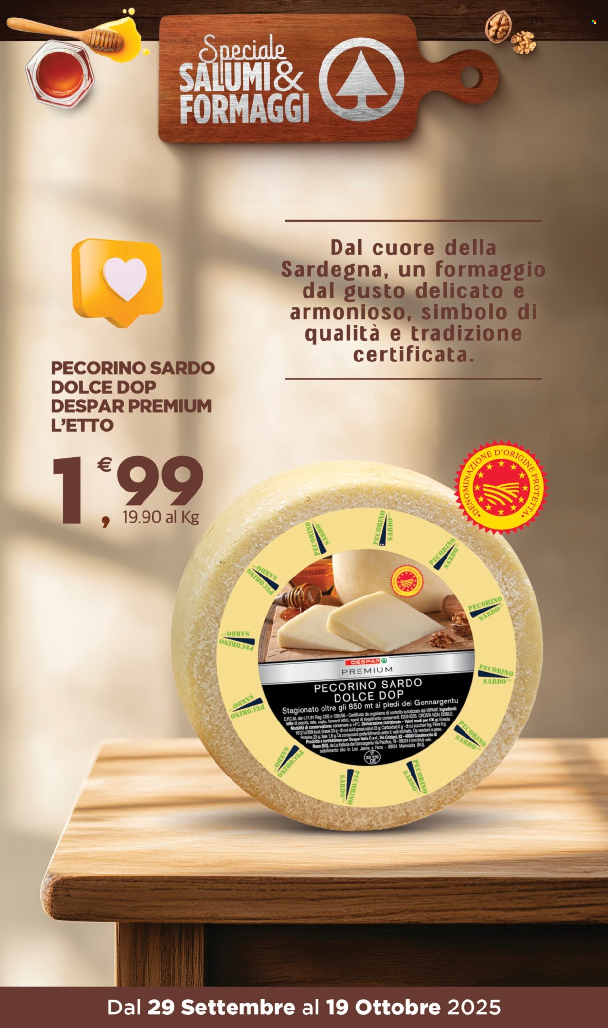 Volantino Eurospar - 29/9/2025 - 19/10/2025. Pagina 9