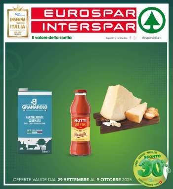Volantino Eurospar - 29/9/2025 - 9/10/2025.