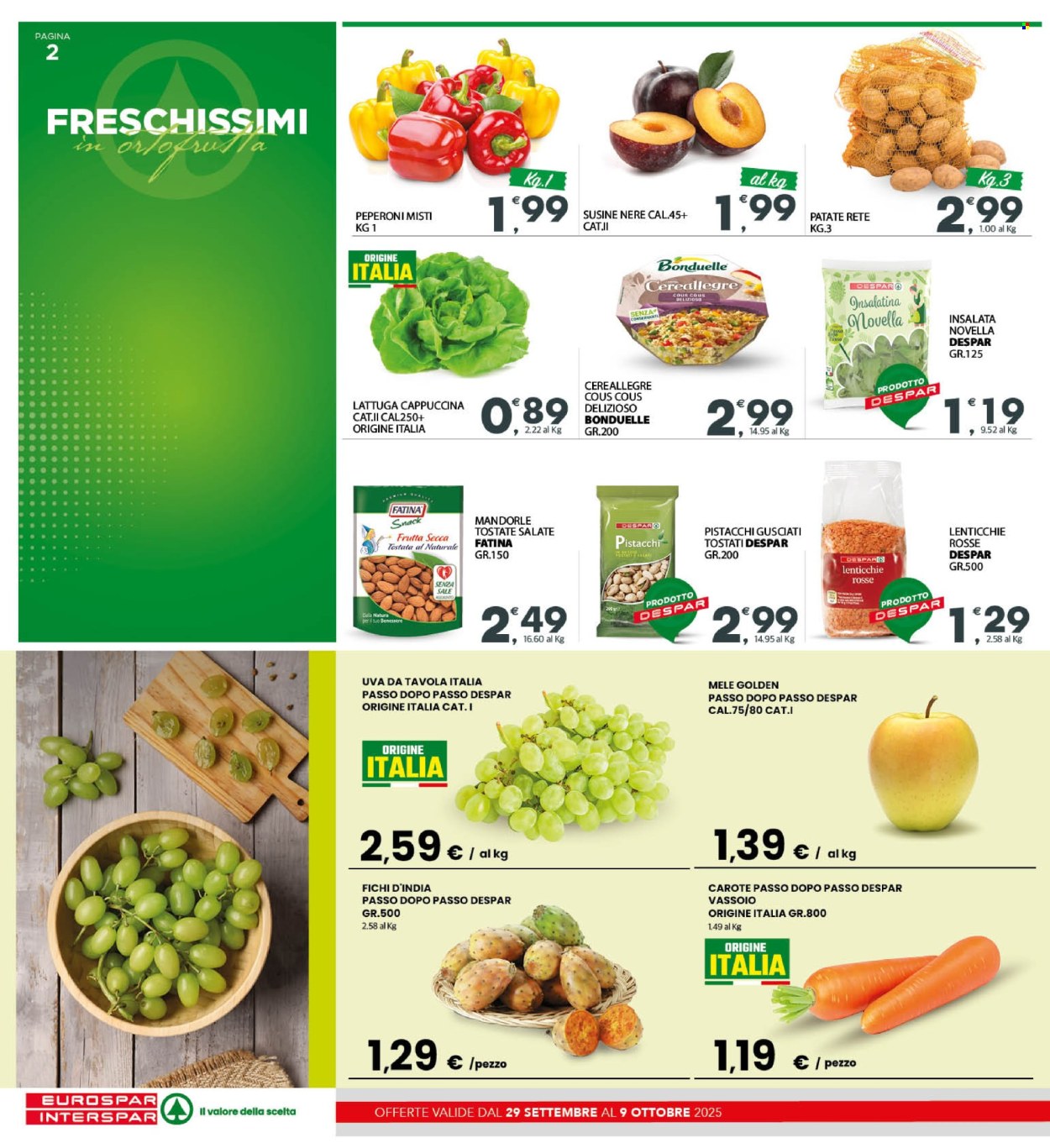 Volantino Eurospar - 29/9/2025 - 9/10/2025. Pagina 2