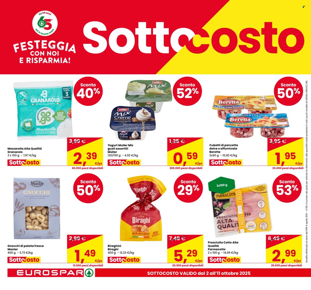 Volantino Eurospar - 2/10/2025 - 11/10/2025. Pagina 2