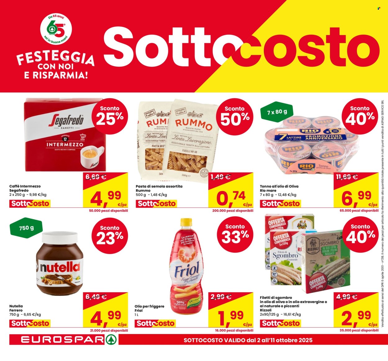 Volantino Eurospar - 2/10/2025 - 11/10/2025. Pagina 4